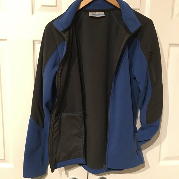 Men's Mondetta Fleece Jacket-Blue/Gray - Picture 2 of 5